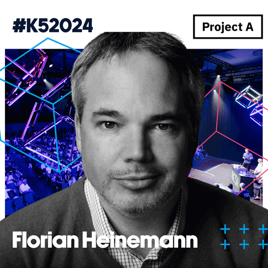 Das Bild zeigt Florian Heinemann, Founding Partner von Project A