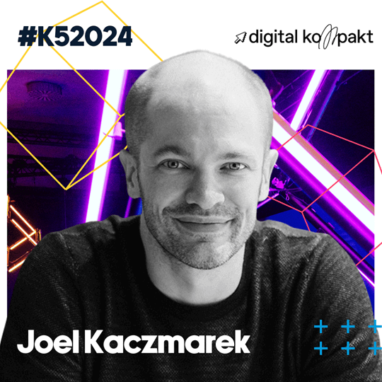 Das Bild zeigt Joel Kaczmarek von digital Kompakt