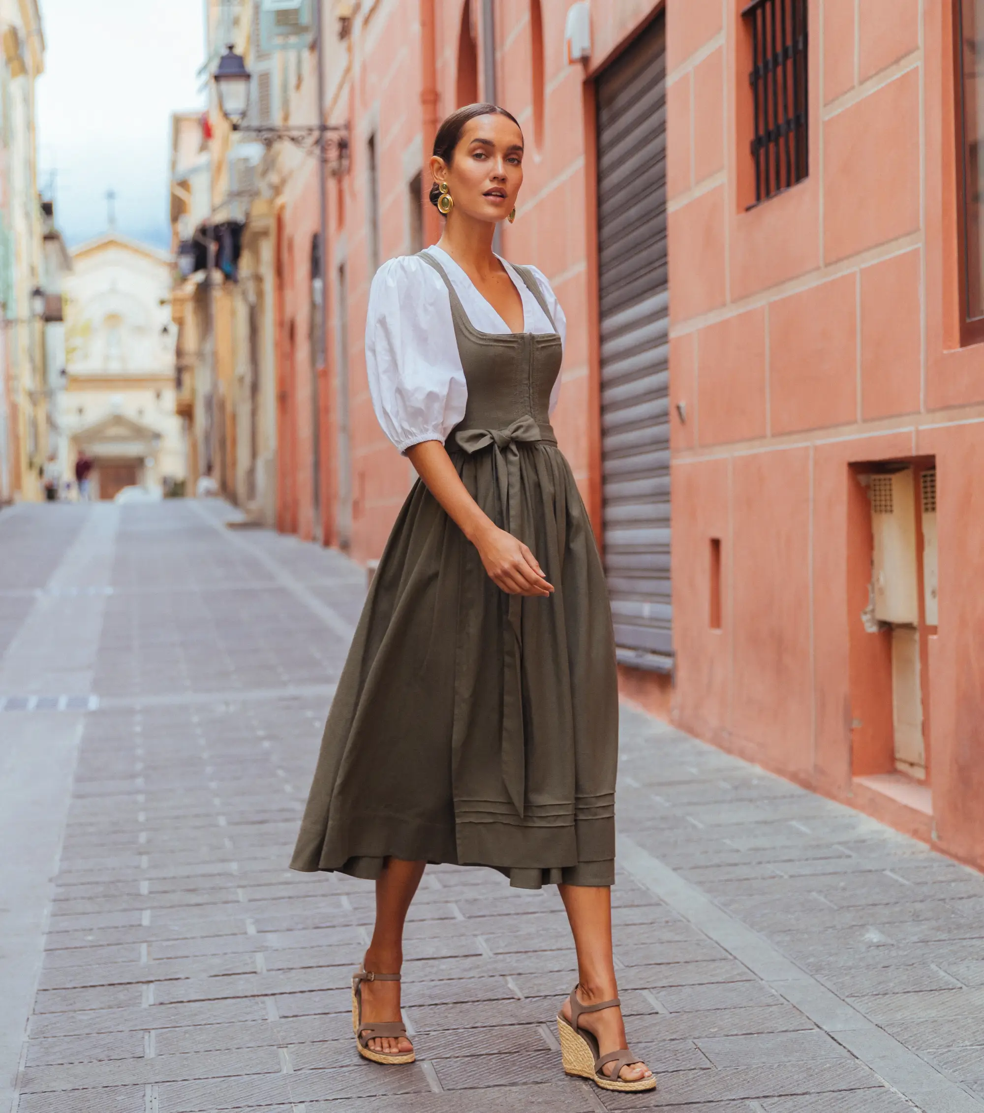 LIMBERRY_Dirndl Aurelie burnt olive_649€